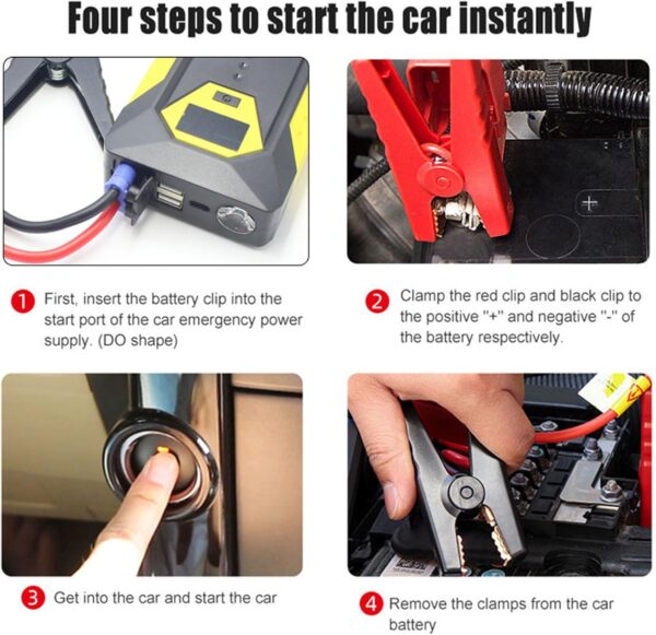 Arrancador de batería de coche de 12V - Image 2