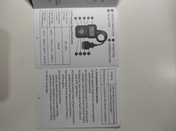 Instrumento de diagnóstico OBD para automóvil - Image 6